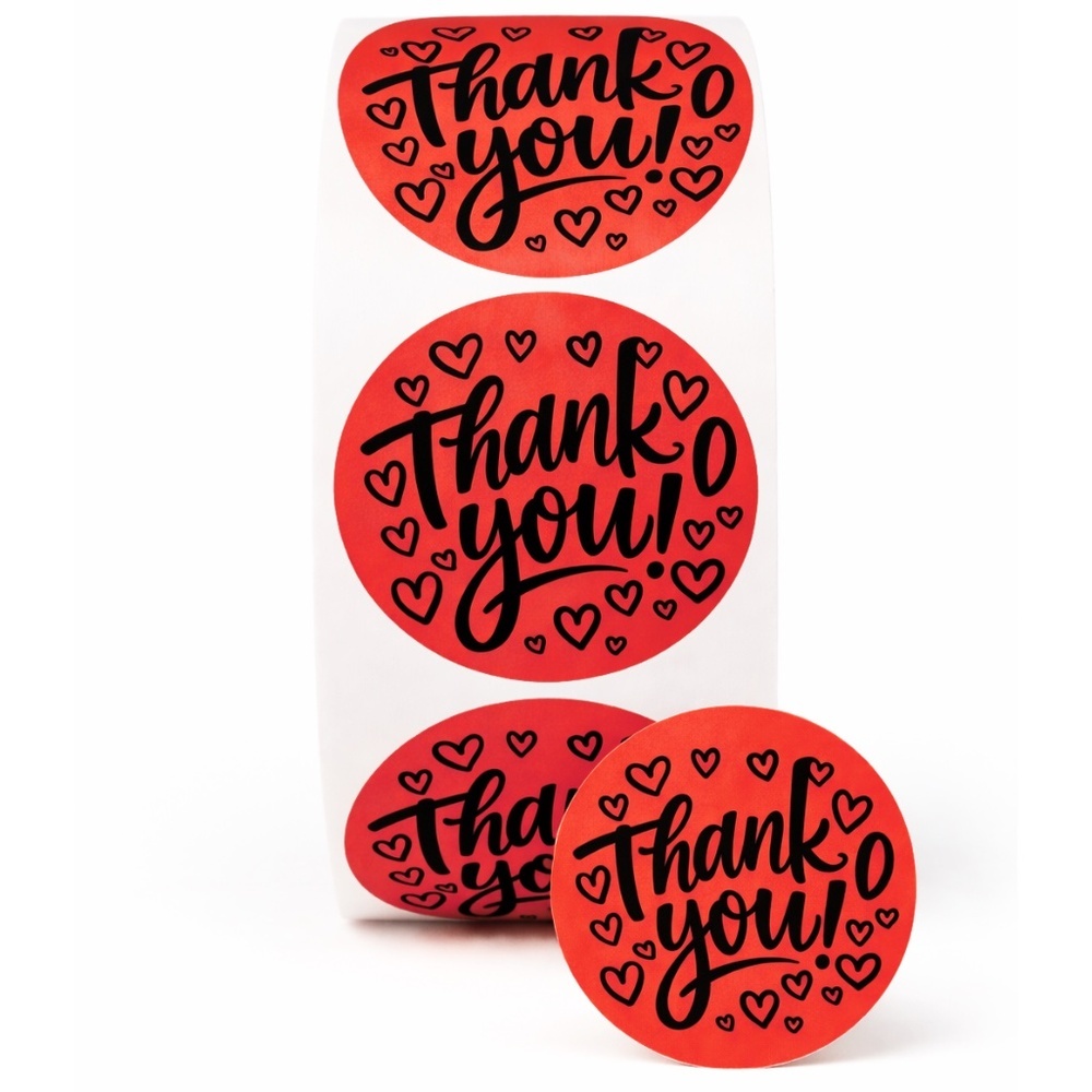 100 Thank You Stickers 2 Inch Round Small Business Packaging - Picture 11 of 11